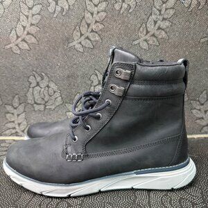 Mens L.L. Bean Waterproof Leather Boots Size 9.5M Black With Cushioned Soles